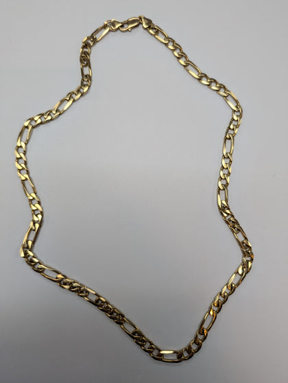 9CT GOLD FIGARO CHAIN 24