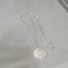 925 Silver Chain with St Christopher Like Pendant, 24.5Grams, Hallmarked, Length: Approx. 24" (NEVER WORN OR USED)