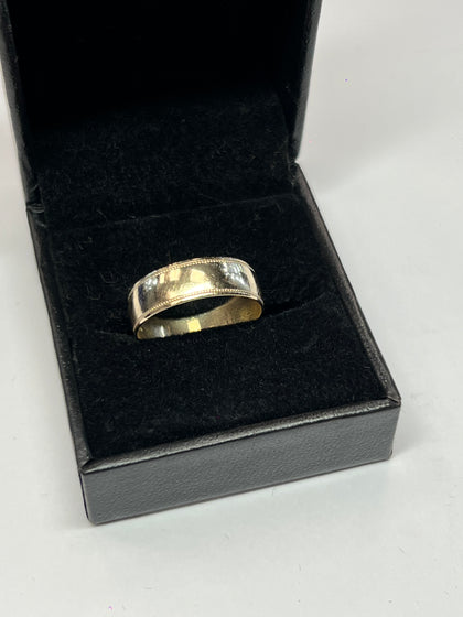 9CT GOLD RING SIZE Q 2.3gr