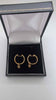 18ct Yellow Gold Sundance Hoop Earrings With CZ Heart Stone - 2.20 Grams