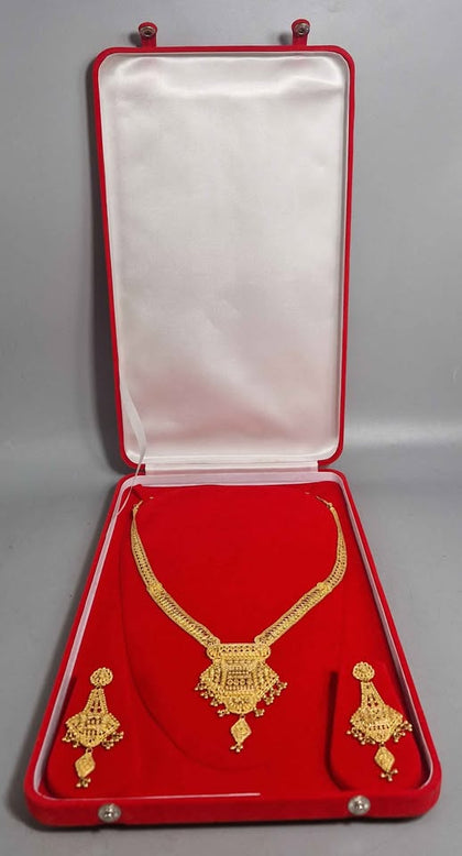 22CT Gold Necklace And earring Set 63.5G