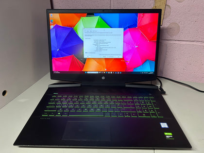 HP 17, i7-9750H, 8GB Ram, 512GB SSD, GTX 1660Ti, 17