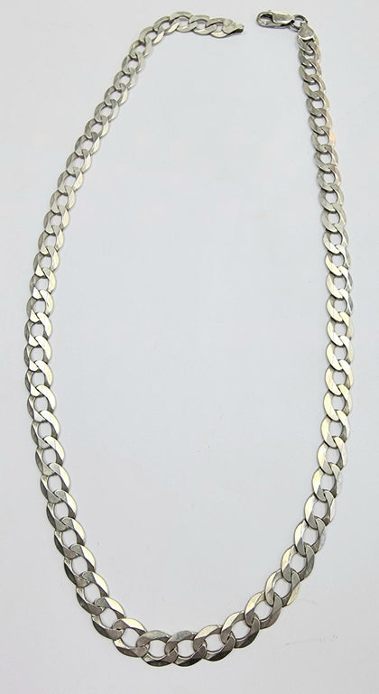 Silver Curb Chain 22