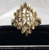9ct Yellow Gold Patterned Ring - 2.51G - Size M. Hallmarked