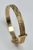 9ct Gold Patterned  Baby Bangle