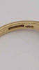 9ct yellow gold bead front ring 1.9g size O Boxed and hallmarked
