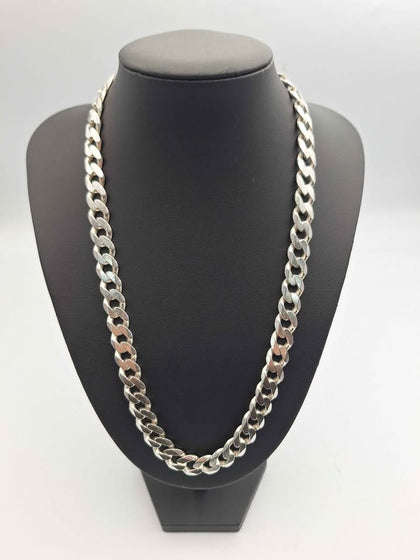 925 Sterling Silver Curb Necklace - 22