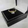 14K Gold Ring, CZ Stone, Hallmarked 585 & Tested, 3.0Grams, Size M