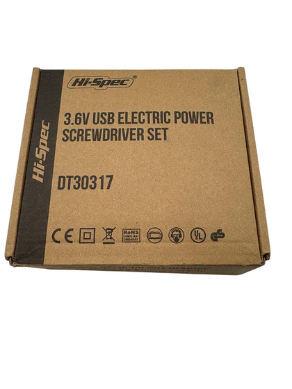 Hi-Spec 27 Pc 3.6V Cordless Electric Screwdriver Set - Pink