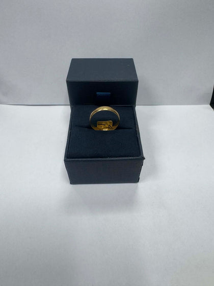 1.95g 9ct Gold ring - Size P - **Hallmarked**