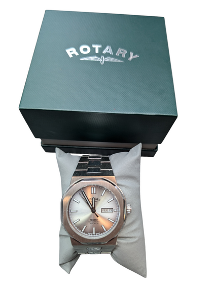 ROTARY REGENT WATCH  SKELETON BACK BOXED PRESTON STORE