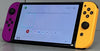 Nintendo Switch OLED Console Purple/Orange Joy-con's & Carry Case ** Unboxed **