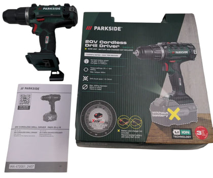 Parkside 20V Cordless Drill Driver Body Only