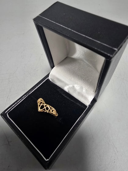 9ct Gold Ring 375 0.8G Size K