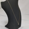 Hallmarked and tested 9Karat Gold 20" Necklace With Flower Pendent -3.21 Grams