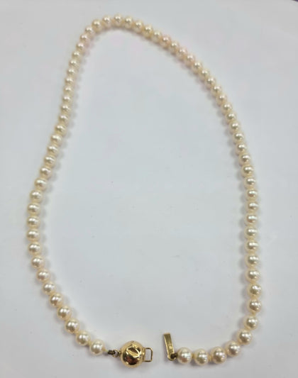 14ct Gold Pearl Necklace 15