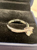 Silver 925 1ct Moissantine Ring