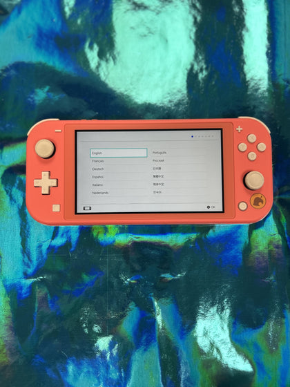 Nintendo Switch Lite Animal Crossing Edition - Coral