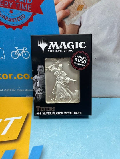 Magic The Gathering Limited Edition .999 Silver Plated Teferi Metal Collectible.