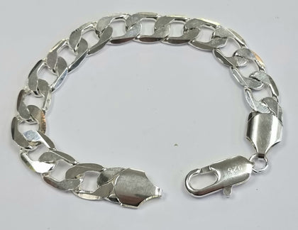Silver Curb Bracelet 9