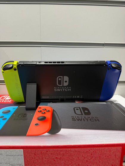 Nintendo Switch Console, 32GB + Blue/Yellow Joy-Con
