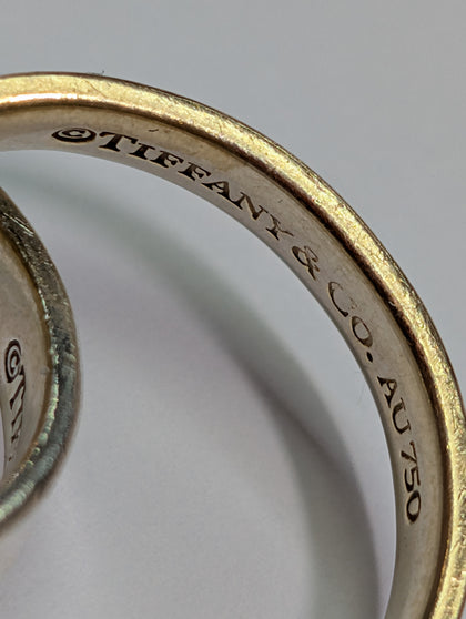 Silver And 18CT Interlocking Rings