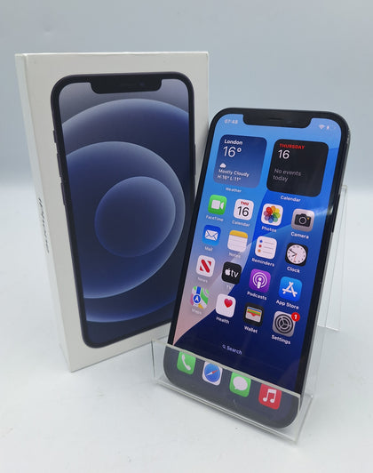 Apple iPhone 12 128GB black smartphone unlocked boxed 80% batt health