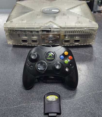 Xbox Console, Crystal Ltd Edition With 1 Pad and Memory Card