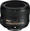 Nikon AF-S Nikkor 50mm f/1.8G Black Lens