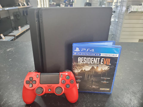 PLAYSTATION 4 500GB W/ RESIDENT EVIL 7