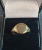 18ct Yellow Gold Signet Ring - Size P - 6.41g