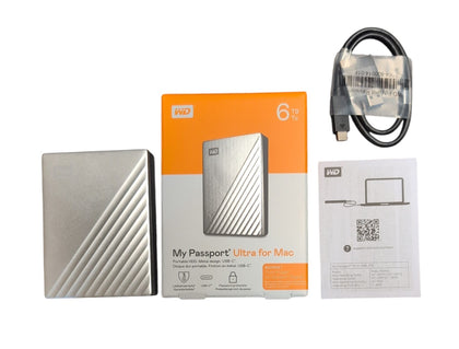 WD My Passport Ultra for Mac 6TB HDD Portable External Hard Drive