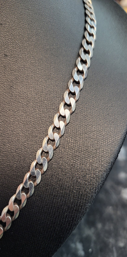 925 Silver Curb Link Chain - 31G - 18
