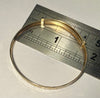 9CT Gold Patterned Baby Bangle