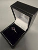 9ct White Gold Ring With Purple Stone 375 1.5G Size M