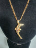 9ct Gold Necklace with fish pendant 375 16.1G 20'' IN LENGTH