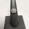 9ct White Gold Diamond ring - N