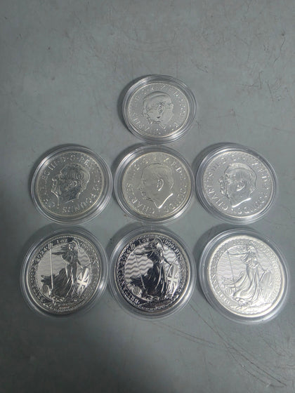 999 Silver Britannia's Coins 31.1G in Case
