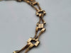 Vintage 9ct Yellow Gold Gate Link Chain Bracelet - 7" Long - 2.60 Grams