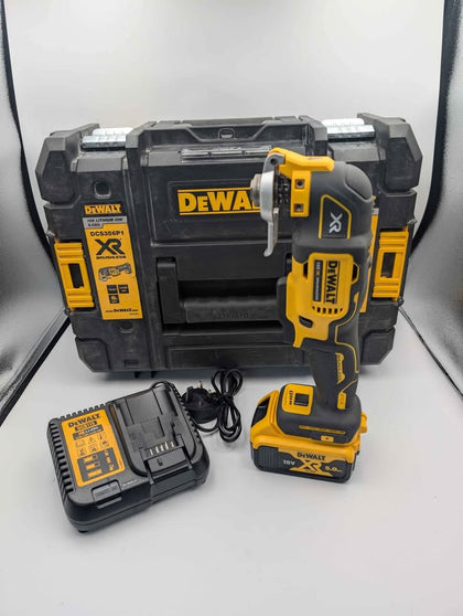 Dewalt DCS356P1 18v XR Brushless 3 Speed Multi Tool Oscillating Tool Kit 1x 5ah Batt & Charger *LIKE NEW*