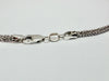 18" 9ct white gold twist necklace