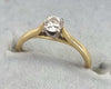18ct Gold Diamond Ring 0.25ct Size "i"