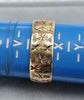9ct Gold Patterned Band Size W1/2