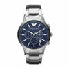 Mens Blue Dial Stainless Steel Chronograph Emporio Armani Watch AR2448