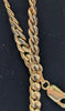 375 Hallmarked 9CT, Yellow Gold, Curbed Chain W/ Lobster Lock, 18", 12.32G, Boxed
