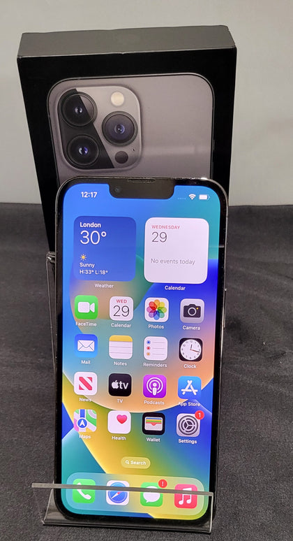 Apple iPhone 13 Pro - Graphite - 256GB - Unlocked - 88% Battery Health - Boxed