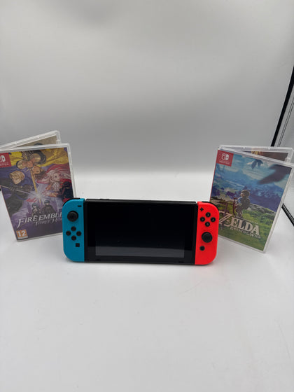 Nintendo Switch Console with 2 Games