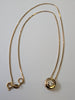 14ct Gold Necklace &  Cz Eye Pendant