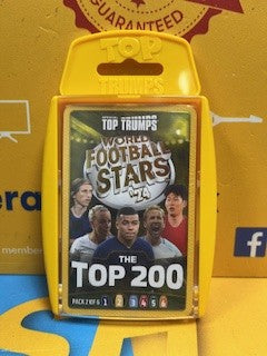 Top Trumps World Football Stars Top 200 Pack 2 Card Game.