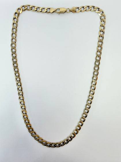 9ct yellow gold curb chain 21